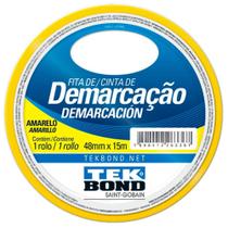 Fita de Demarcação Amarela 50mm X 15m - Tekbond Fita de Demarcação Amarela 50mm X 15m - Tekbond