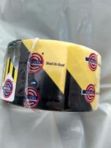 Fita de demarcação de solo 50mm x 15m zebrada preto e amarelo