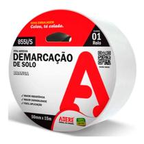 Fita De Demarcação De Solo Branca 50mmx15m - Adere