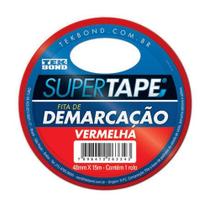 Fita de Demarcação de Solo Vermelha 48 mm x 15 m Tekbond - Atb Fita de Demarcação de Solo Vermelha 48 mm x 15 m Tekbond - Atb