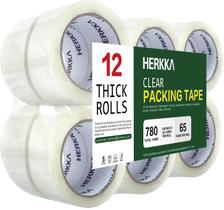 Fita de embalagem HERKKA Clear 12 Rolls 59,4 m x 48 mm 780 jardas
