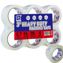 Fita de embalagem PERFECTAPE 3 Heavy Duty 65 jardas x 3 cm 6 rolos Fita de embalagem PERFECTAPE 3 Heavy Duty 65 jardas x 3 cm 6 rolos