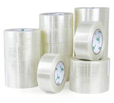Fita de embalagem reforçada BOMEI PACK Fiber 5.5mil 50mm x 50m Fita de embalagem reforçada BOMEI PACK Fiber 5.5mil 50mm x 50m