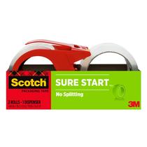 Fita de embalagem Scotch Sure Start 1,88 cm x 34,9 m com dispensador Fita de embalagem Scotch Sure Start 1,88 cm x 34,9 m com dispensador