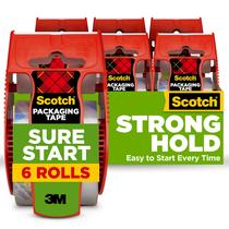 Fita de embalagem Scotch Sure Start Clear 48 mm x 20 m 6 rolos Fita de embalagem Scotch Sure Start Clear 48 mm x 20 m 6 rolos