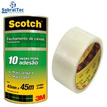 Fita de Empacotamento Scotch Hot Melt Transparente 45 mm x 45 m - 3M