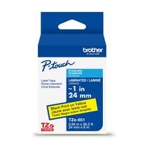 Fita de etiqueta Brother P-Touch TZe651 preta sobre amarelo 24 mm x 8 m Fita de etiqueta Brother P-Touch TZe651 preta sobre amarelo 24 mm x 8 m