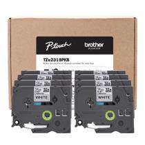 Fita de etiqueta Brother TZE2318PKB para uso interno/externo