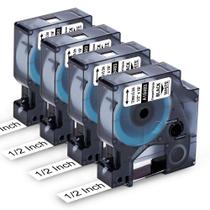 Fita de etiqueta compatível com Dymo Rhino 5200 4200 18483 12mm