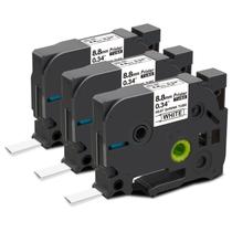 Fita de etiqueta de substituição Pristar para Brother HSe-221 8,8 mm 1,5 m