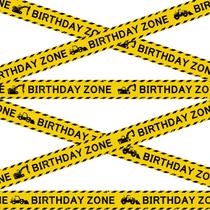 Fita de festa de construção Nuanchu, 7,5 cm x 30 m, zona de aniversário Fita de festa de construção Nuanchu, 7,5 cm x 30 m, zona de aniversário