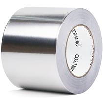 Fita de folha de alumínio COSIMIXO Silver 4 polegadas x 50 m Heavy Duty