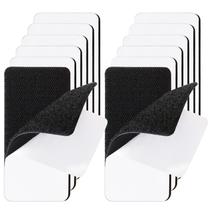 Fita de gancho e laço MEBMIK 2x4 polegadas (5x10cm) 12 conjuntos pretos Fita de gancho e laço MEBMIK 2x4 polegadas (5x10cm) 12 conjuntos pretos