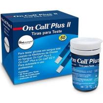 Fita de Glicemia - Caixa com 50 unidades - ON CALL PLUS II