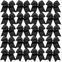 Fita de gorgorão preta Cheer Bows Hipcheer, 20 unidades para meninas