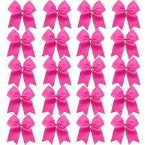 Fita de gorgorão rosa Cheer Bows Hipcheer, 20 unidades para meninas
