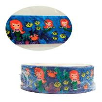 Fita de Gorgurão 25mm A Pequena Sereia 1 - Alpet Fita de Gorgurão 25mm A Pequena Sereia 1 - Alpet