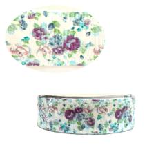 Fita de Gorgurão 25mm Flores 1 - Alpet Fita de Gorgurão 25mm Flores 1 - Alpet