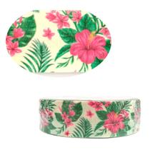 Fita de Gorgurão 25mm Flores 2 - Alpet Fita de Gorgurão 25mm Flores 2 - Alpet