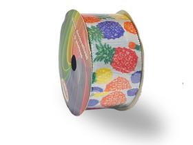 Fita De Gorgurão Estampada 38mm Sinimbu Nº9 - Abacaxi