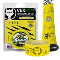 Fita de grip para taco de beisebol VukGripz Savannah Bananas amarela