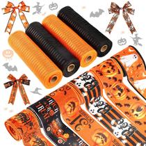 Fita de Halloween Yuefunny 10 peças 4 rolos de malha 6 rolos de serapilheira