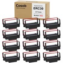 Fita de impressora COSOB ERC 30/34/38 B/R, pacote com 24 unidades para Epson