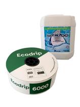 Fita De Irrigação Por Gotejamento Ecodrip 30x1000 + Wtr 700 5l Para Manutenção