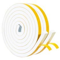 Fita de isolamento de espuma Yotache White 1,3 cm x 1,3 cm x 4 m