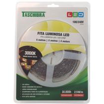 Fita De Led 12W - 12V 5 Metros 3000k Taschibra