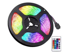 Fita De Led 5 Metros Rgb Autocolante + Controle Remoto