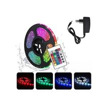 Fita De Led 5050 Rgb Colorida Com Controle Ip20 Interna