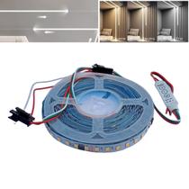 Fita De Led 5M Com Luz Efeito Sequencial Vai E Volta Para Perfil De Led Para Parede Teto De Apartamento Sanca De Gesso