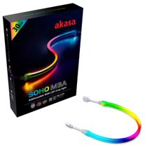 Fita de LED Akasa Soho MBA - RGB Endereçável - 30cm - Magnética - AK-LD09-30RB Fita de LED Akasa Soho MBA - RGB Endereçável - 30cm - Magnética - AK-LD09-30RB