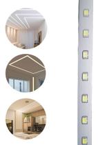 Fita de LED Branco Frio Iluminaçao Decoraçao Sanca Teto Gesso Rebaixado Luz Casa Comercio