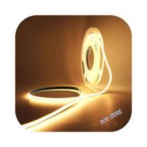 Fita De Led Cob 480 Leds/m 12v 5m Ip20 IRC 80 3000K Branco Quente