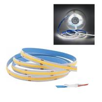 Fita de Led COB 6500K 12v Rolo 50 metros 10w Sala Quarto Cozinha Ambiente Interno Externo Teto Rebaixado Gesso Iluminaçao Residencial Comercial Decora