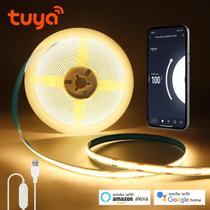 Fita De LED COB Dimmable DC5V USB Tuya WiFi Com Controle Por Aplicativo, Alexa E Google Home Para