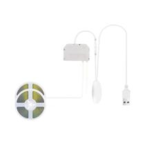 Fita De LED COB USB 5V 1/2/3M Com Interruptor Dimmer Para Iluminação De Armários E Vitrines De