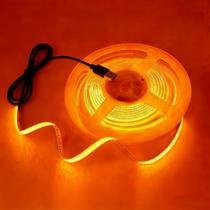 Fita de LED COB USB ultrafina de 3 mm, 60 cm, amarela Fita de LED COB USB ultrafina de 3 mm, 60 cm, amarela