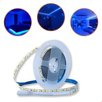 Fita De Led Cor Azul 5 metros 120led/m 22w Ip20 12v Fita De Led Cor Azul 5 metros 120led/m 22w Ip20 12v