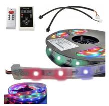 Fita de Led Digital 6803 Rgb Com Controle 133 Efeitos Ip67 - DEX