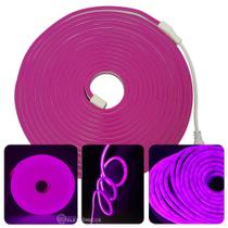Fita De Led Luminoso Letreiro Fachada Comércio Flexível Roxo FITANEONRX