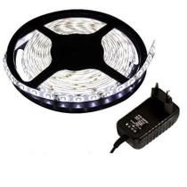 Fita de LED Luz Branco Frio Rolo 5 Metros 320 LEDS 12V Decoração Quarto Sala