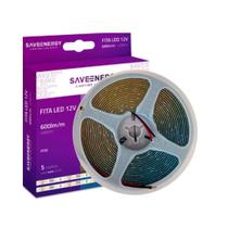 Fita De Led Luz Fria 6w/m 600lm 6500k 12v 5m 60leds/m Save Energy Fita De Led Luz Fria 6w/m 600lm 6500k 12v 5m 60leds/m Save Energy