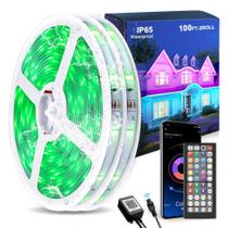 Fita de LED MuliVid 30m Impermeável RGB com Controle Remoto