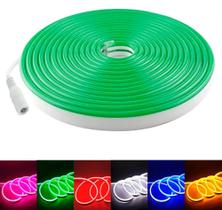 Fita De Led Neon Flexível Verde 12v 5mts Alto Brilho