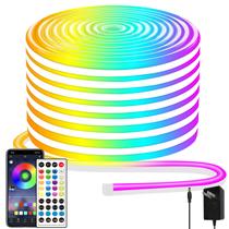 Fita de LED neon Yeewhale 15 m RGB à prova dágua 24 V Fita de LED neon Yeewhale 15 m RGB à prova dágua 24 V