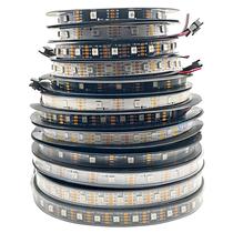 Fita De LED Pixel Inteligente 5m Rolo DC5V SMD APA102 SK9822 30 60 144 LEDs/m Endereçável