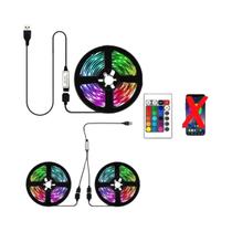 Fita De LED RGB 1-30M USB Adesiva Com Controle Remoto 5V Wifi Bluetooth 15M 25M 5M 3M 2M 4M Fita De LED RGB 1-30M USB Adesiva Com Controle Remoto 5V Wifi Bluetooth 15M 25M 5M 3M 2M 4M